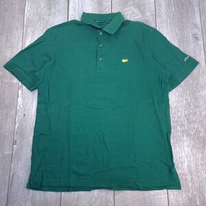 Masters Collection Shirt Mens XL Green Augusta PGA Cotton Golf Polo Short Sleeve